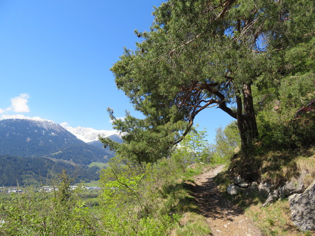 Schon der Beginn dieser Wanderung bietet schöne Aus- und Fernsichten
