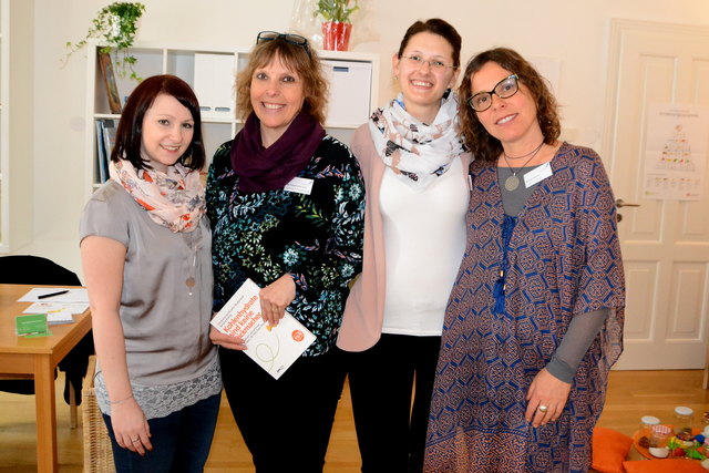 Pia Wilfinger, Evelyn Krammer-Kocsis, Stefanie Brettner und Stephanie Waechter (v.l.) sind stolz auf das neue Zentrum.