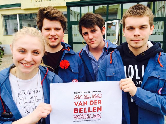 Aufruf der SJ Burgenland, Van der Bellen zu wählen | Foto: SJ Burgenland