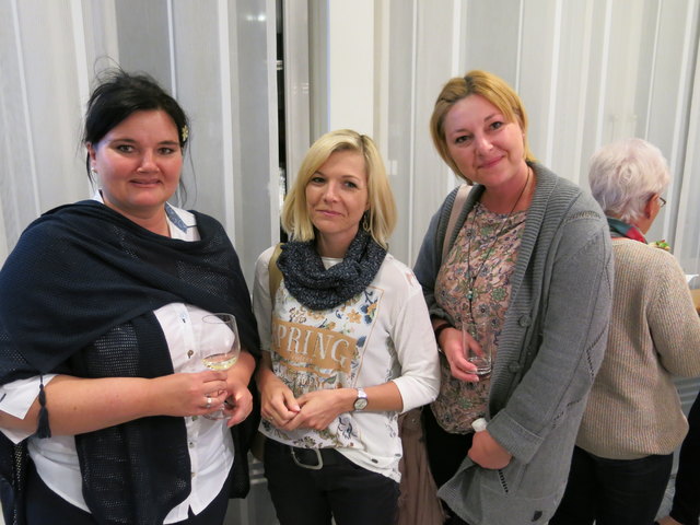 Hospiz-Einsatzleiterin Daniela Feregyhazy-Astecker, Marion Pfeiffer und Maria Einberger (v.l.)