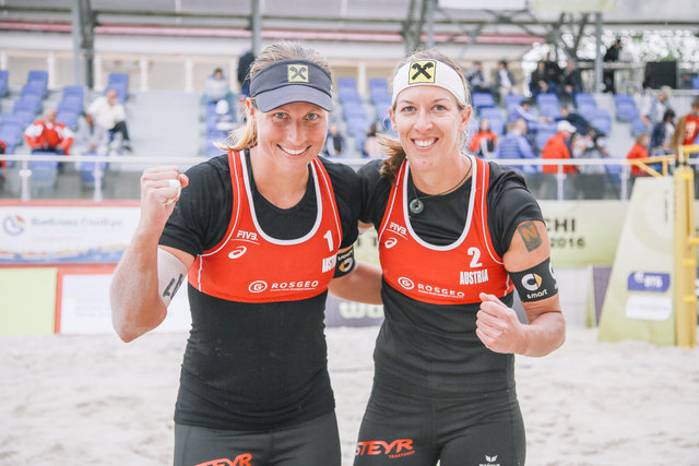 Bereits zum dritten Mal in Serie schafften Barbara Hansel und Stefanie Schweiger einen internationalen Top-Ten-Platz. | Foto: FIVB