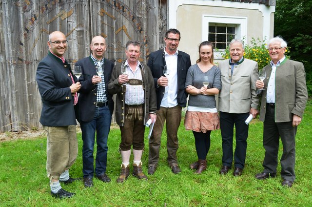 vlnr.: Gebru?der Klemens und Thomas Kirchmair 4., Franz Mitterndorfer 2., Franz Hinterreiter-Kern 6., Irene Wurm 1., Leo Windtner 3., Josef Heibl 5. | Foto: Lehmann