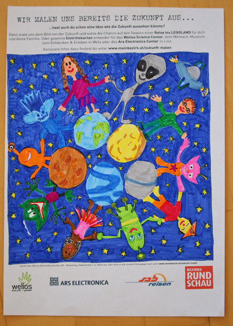 Meine Tochter wünscht sich FRIEDEN im ganzen Universum... egal ob weiß, schwarz oder außerirdisch