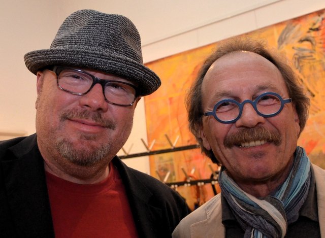 Musiker Gerald Gaugeler und Musikfan Wolfgang Isola