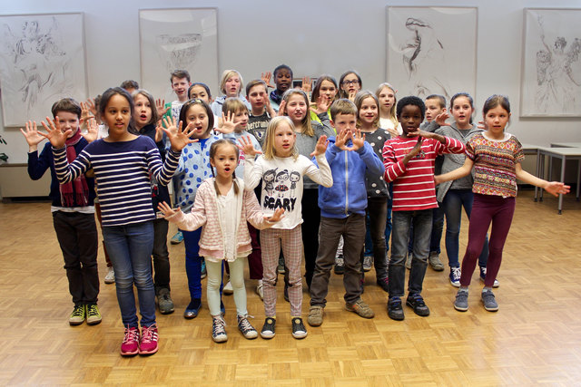 Die Kinder des Kinderchores Penzing proben fleißig für "Mario- das Musical" - öffentliche Uraufführung ist am 21. Mai