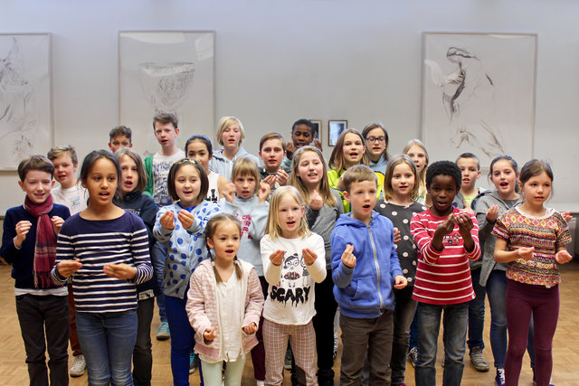 Die Kinder des Kinderchores Penzing proben fleißig für "Mario- das Musical" - öffentliche Uraufführung ist am 21. Mai