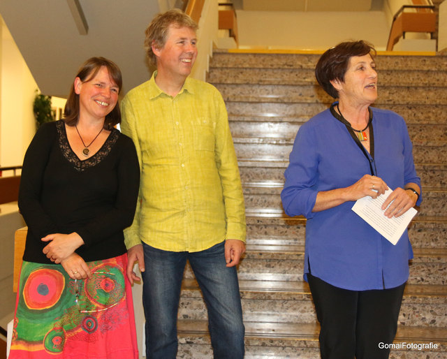 Norbert Kopf mit Gattin und Kuratorin Lisa Kschwendt. (rechts)