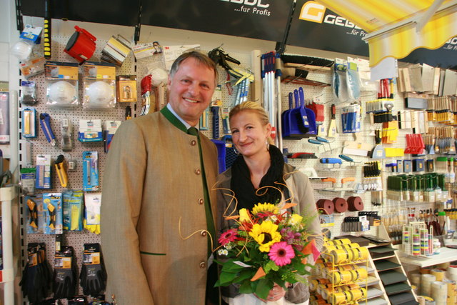 Bgm Georg Gappmayer mit Christina Moser