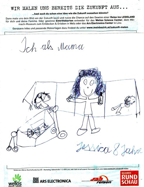 Ich als MAMA  Jessica 8 Jahre