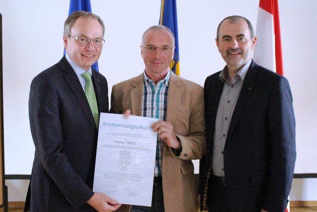 Landesrat Stephan Pernkopf, Walter Friedl aus Lackenhof am Ötscher und Landesrat a.D. Josef Plank aus Reinsberg. | Foto: privat