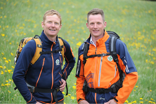 Bergrettungs-Bezirksleiter Hannes Kocher und sein Stellvertreter Manfred Jakob Bliem. | Foto: Bergrettung/A. Kocher