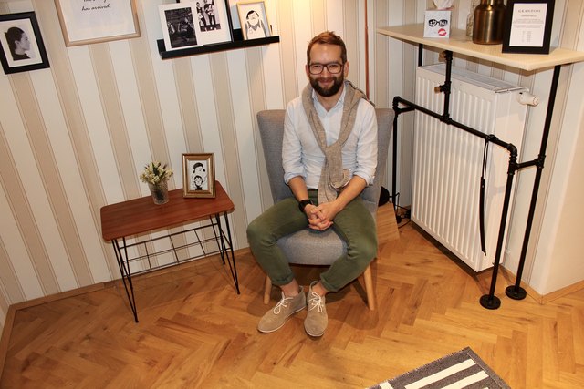 Georg Preiner weiß, was Frauen wünschen: Viel Platz und schönes Ambiente auch in der (riesigen) Umkleidekabine