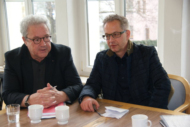 Prof. Christian Haring (li.) und Bgm. Dr. Wolfgang Jörg