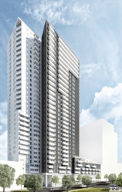 "Hoch 33" heißt das Hochhaus. Eckdaten: 33 Stockwerke, 100 Meter hoch. Die höchste Wohnung liegt 181 Meter über Wiener Null. | Foto: ÖSW AG