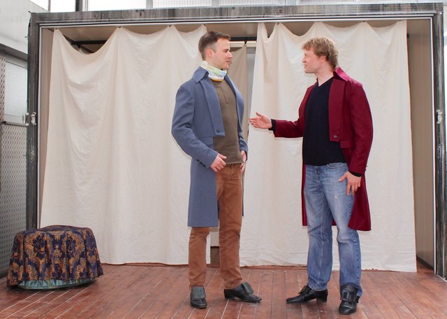 Haben sichtlich Spaß bei den Proben: Mirko Roggenbock und Adrien Papritz | Foto: Schönegger