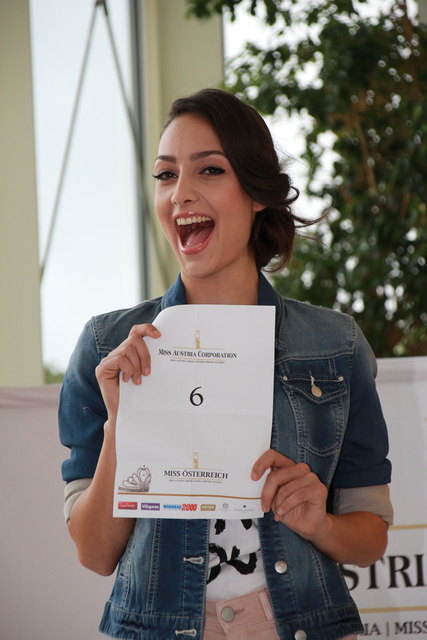 Dajana Dzinic, Miss OÖ, geht mit Platz Nummer sechs ins Rennen um den Titel.