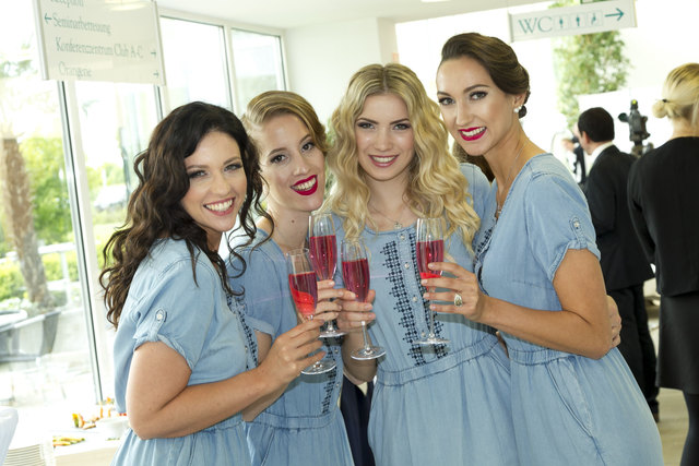 Die 20 Miss Austria-Kandidatinnen machten die Therme Geinberg noch schöner. | Foto: Miss Austria Corporation