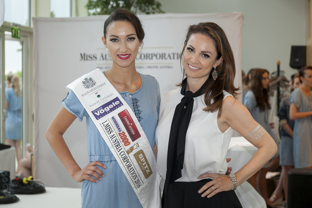 Die 20 Miss Austria-Kandidatinnen machten die Therme Geinberg noch schöner. | Foto: Miss Austria Corporation
