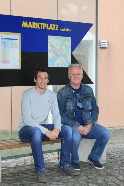 Martin Füreder (l.) und Franz Bauer sind für die Erweiterung des AST-Taxis von Linz nach Ottensheim.