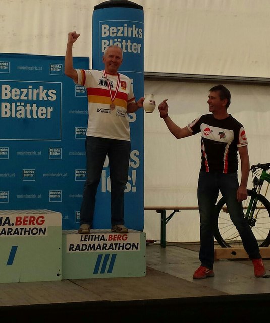 LMB-Radsport-Veteran Leo Schunerits gelang beim Leithaberg-Marathon ein Podestplatz. | Foto: LMB