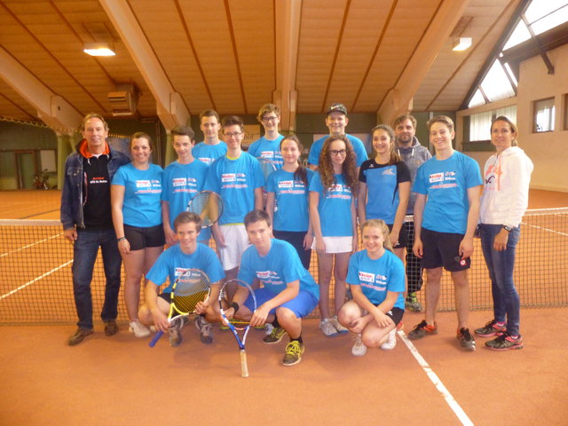 Diese tennisbegeisterten Schüler des BORG Wolfsberg setzten sich bei den Unterkärntner Schulmeisterschaften durch | Foto: KK