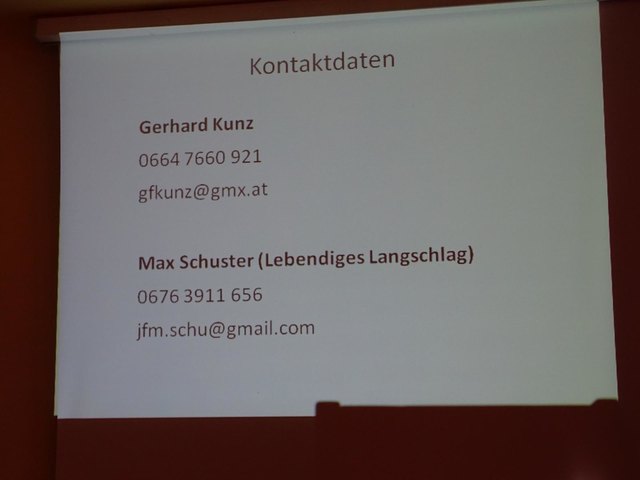 Kontaktdaten für Interessenten.