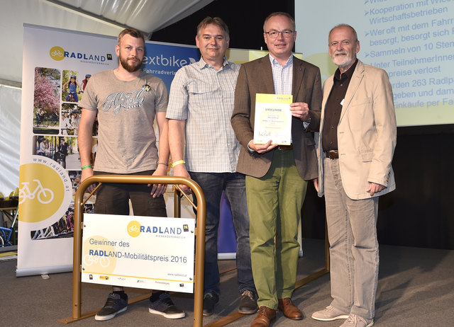 Jürgen Stürzl, Thomas Lichtenschopf, Stephan Pernkopf und Günther Leichtfried. | Foto: Reinberger