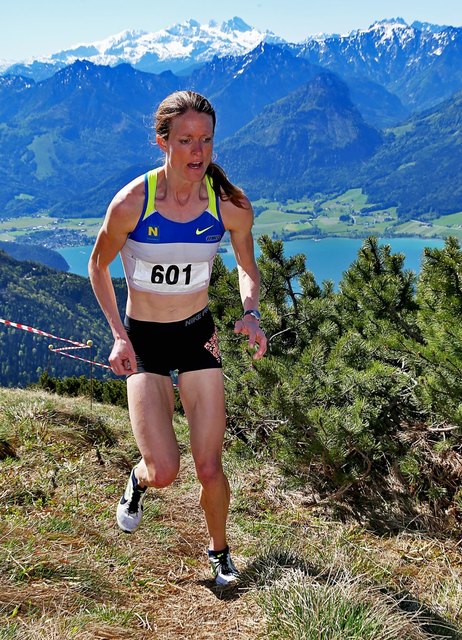 Auch heuer konnte Andrea Mayr beim Schafberglauf wieder auftrumphen: Schnellste Damenzeit und zweitschnellste Gesamtzeit. | Foto: Photo Plohe