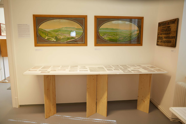 "Langenzersdorf und die Donau", Ausstellungsansicht, Foto Johannes Bockstefl