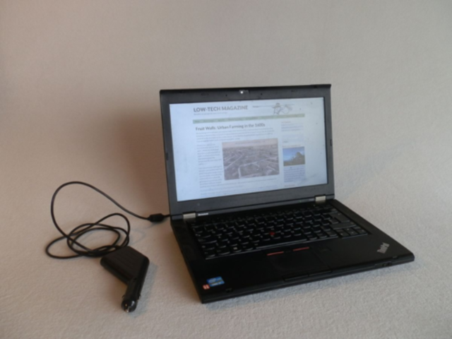 12V DC Laptop auf Solarenergie