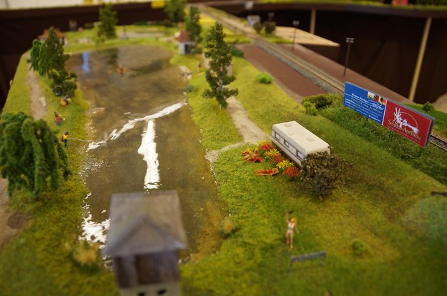 Der Sulmsee wurde von den "Freunden der Sulmtalbahn" maßstabgetreu nachgebaut. | Foto: Waltraud Fischer