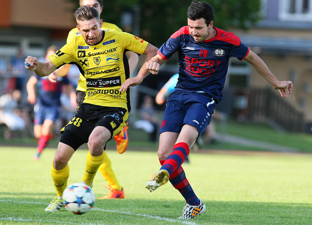 Saisontore 16 und 17: Andi Ehmann (r.) war für Bad Gams mit zwei Treffern der Matchwinner. | Foto: Franz Krainer