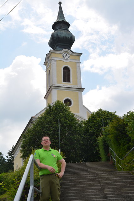 Der Blick über Badersdorf vom Kirchenriegel aus gibt dem Feuerwehrkommandanten Philipp Magdits viel.