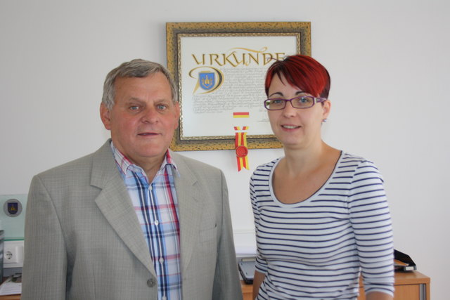 Bgm. Franz Heiden und OAR Tanja Müller leiten die Gemeindestube in Badersdorf