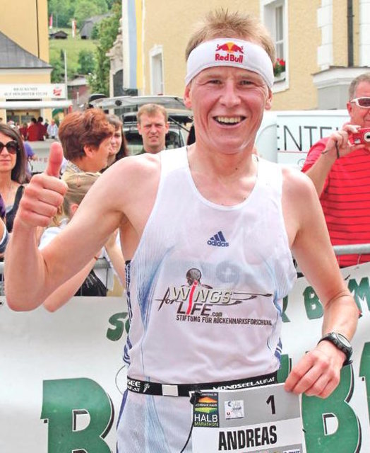 Andreas Goldberger lief den Mondseer Halbmarathon 2015 in 1:32,16 Stunden. | Foto: Lauffreunde Mondseeland