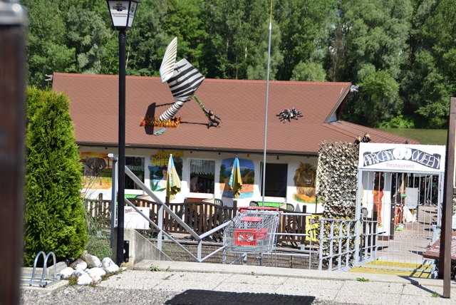 Das Gasthaus "African Queen" verwöhnt kulinarisch – direkt auf dem Altarm. | Foto: Zeiler