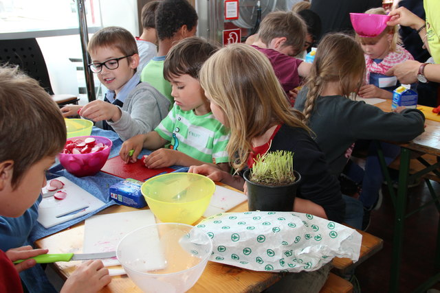 Die Kinder der VS Mühlau waren mit Eifer bei der Sache.