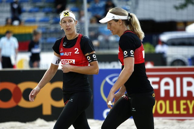 Für Stefanie Schwaiger und Barbara Hansel war die EM nur ein Kurzauftritt. | Foto: CEV
