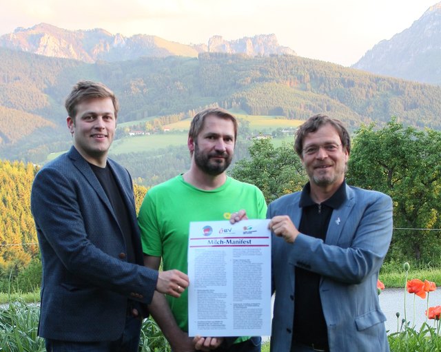 Kaineder, Stammler und Pirklhuber (v. l.). | Foto: Grüne Bäuerinnen und Bauern OÖ