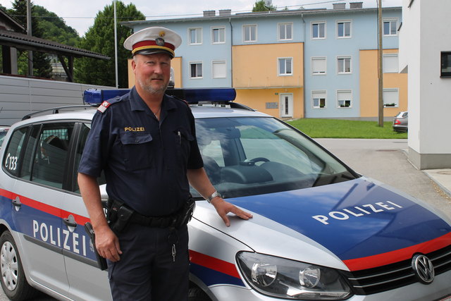 Gruppeninspektor Josef Grugl von der Polizeiinspektion Kremsmünster ist der Kontaktbeamte der Gemeinde Wartberg.