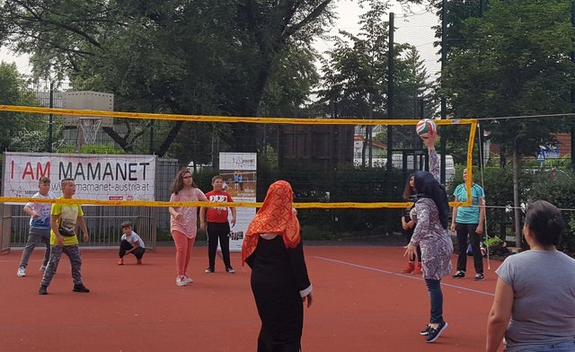 Beim Schöpfwerkfest konnten Interessierte Cachibol ausprobieren.