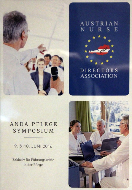 ANDA Pflegesymposium 9.-10.6.2016 | St. Veit/Pongau
Vom 8. bis 10. Juni 2016 Stand St. Veit im Mittelpunkt der österreichischen Gesundheits- und Krankenpflege! Erstmals tagten ca. 200 Spitzenkräfte des Pflegemanagements aus ganz Österreich unter den Vorsitzenden der Vereinigung der Pflegedirektoren Österreichs (ANDA). | Foto: HKroBild