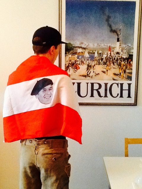 André, Wahlinnsbrucker aus Zürich! Drückt der Österreichfahne seinen Stempel auf!