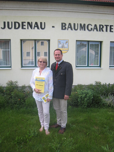 Obfrau Friederike Malik und Bürgermeister Georg Hagl | Foto: Marktgemeinde Judenau-Baumgarten