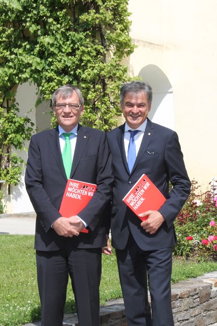 Robert Lasshofer und Erich Obertautsch (von links)