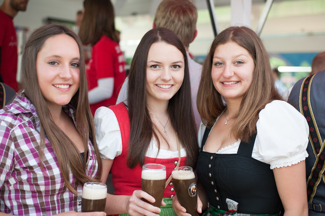 Theresa Gumpold, Stefanie Kreer und Hannah Siller hatten viel Spaß.