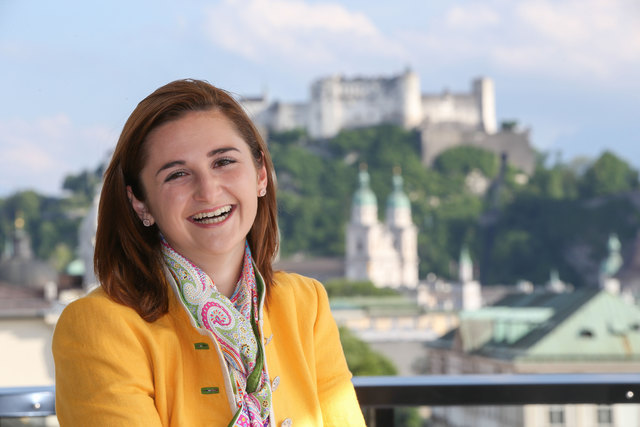 Seit Freitagabend Salzburgs neue FPÖ-Lndesparteiobfrau: Marlene Svazek. | Foto: Franz Neumayr