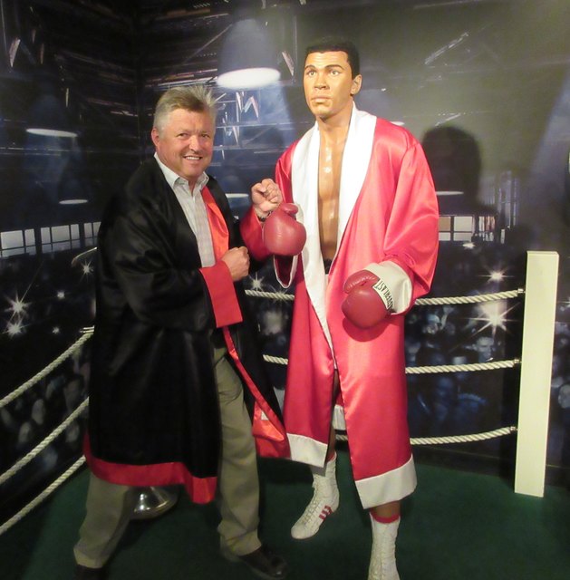 Muhammad Ali, er war der Größte. Erinnerung an eine Sportlegende. Madame Tussauds  in Berlin.