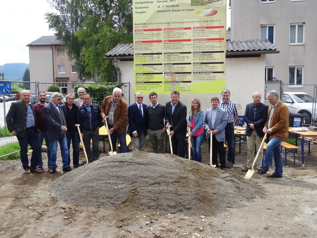 Spatenstich in Launsdorf für die sechs Wohneinheiten | Foto: KK