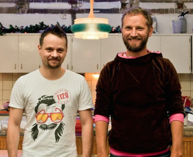 Ausgenäht: Moriz Piffl-Percevic (links) und Michael Lanner sind mussten mit ihrer Jeansfirma "Gebrüder Stitch" Insolvenz anmelden. | Foto: Vollpension